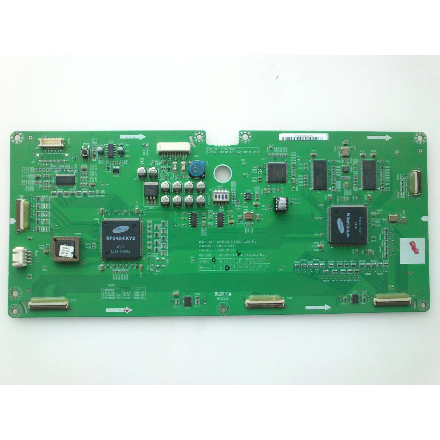 MAIN LOGICA / SAMSUNG BN96-00710A  / LJ41-01724A / LJ92-00817A / SUSTITUTA BN96-00430A / MODELO SPN4235X/XAC / SPN4235X/XAA  / PPM42S3X/XEU 0001 / PPM42S3X/XAA / PANEL S42SD-YD04
